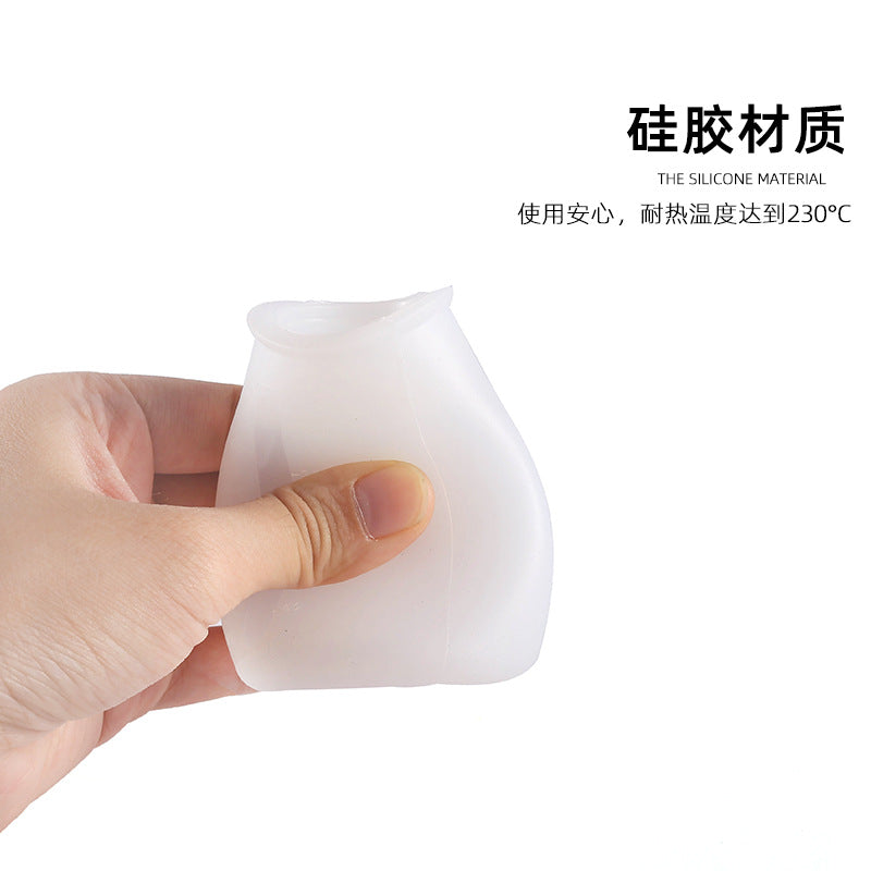 【exclusive for automatic distribution】silicone oil bottle brush kitchen gadget outdoor bbq seasoning brush with scale and lid