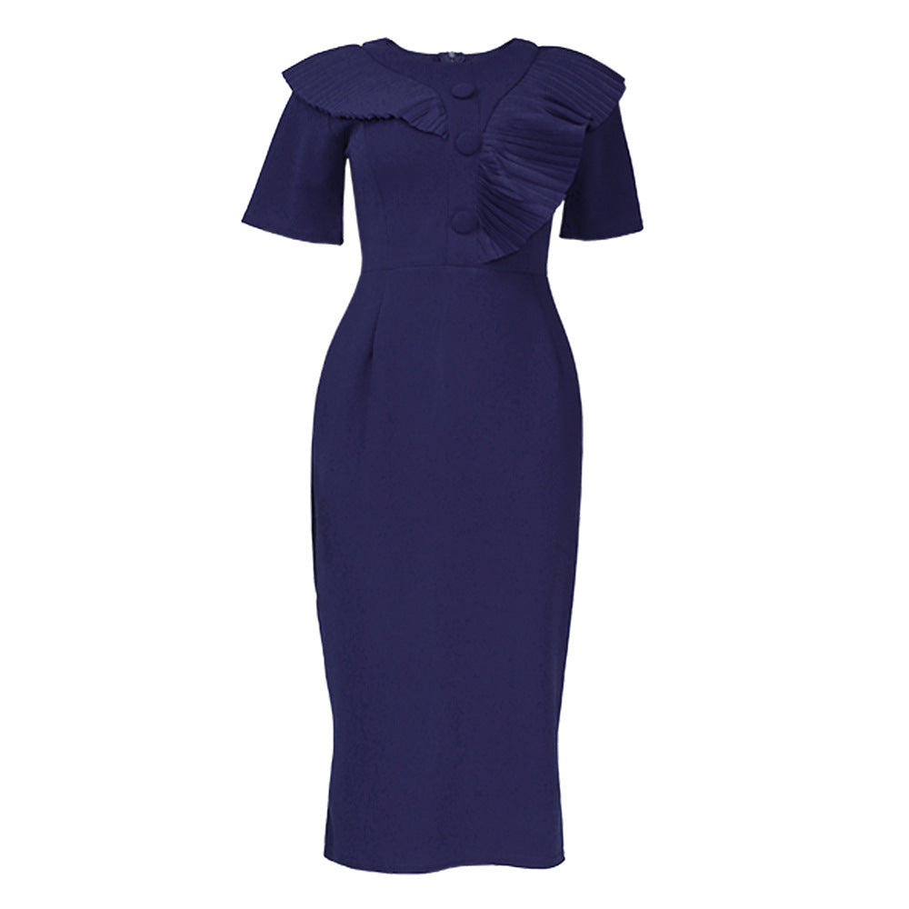 e-commerce, , , pencil skirt, plus-size african women's clothing, ol (office lady) commuter style, solid color dress