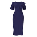 e-commerce, , , pencil skirt, plus-size african women's clothing, ol (office lady) commuter style, solid color dress