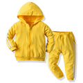 Export children's clothing kidsnew arrivalcasual zipper shirt suit cotton spring & fall hoodie sportswear two-piece set