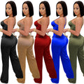 X3717 cross-border new arrivals: sexy jumpsuits & straight-leg pants for , , and european & american markets - casual, chic, and perfect for work