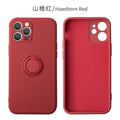 Suitable for iphone17 mobile phone case apple 15 liquid silicone creative stand ring 16 fine hole all-inclusive protective cover
