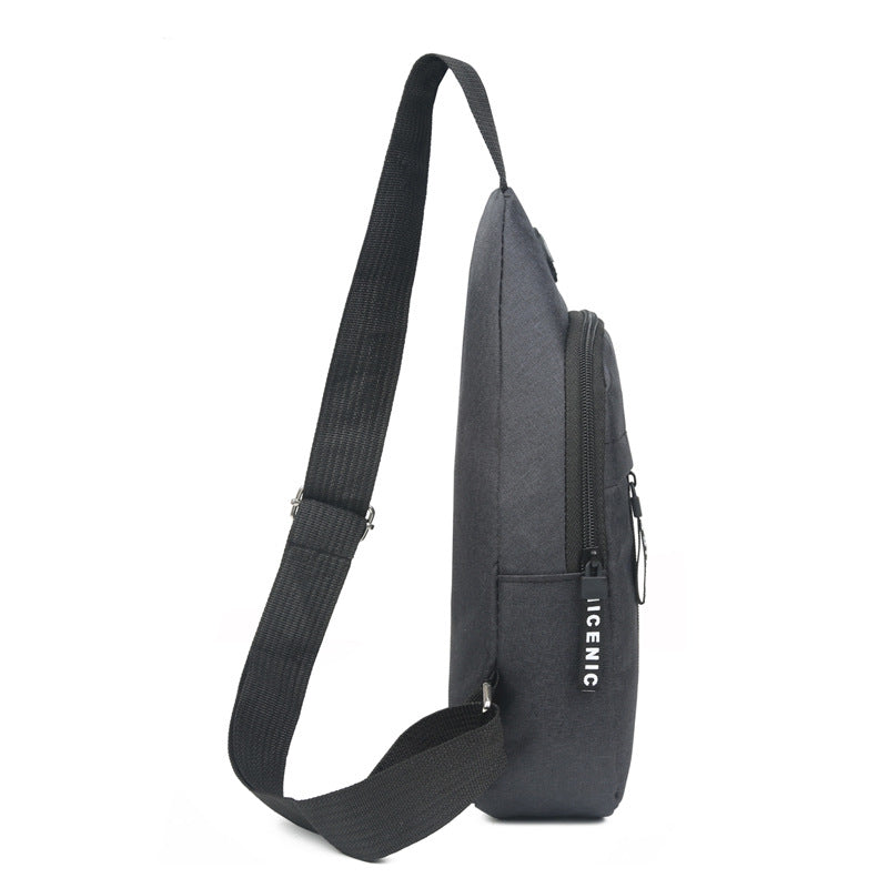 Cross-border wholesale breast bag 2022 new casual men's Korean version of Oxford cloth tide sports messenger bag single shoulder small backpack