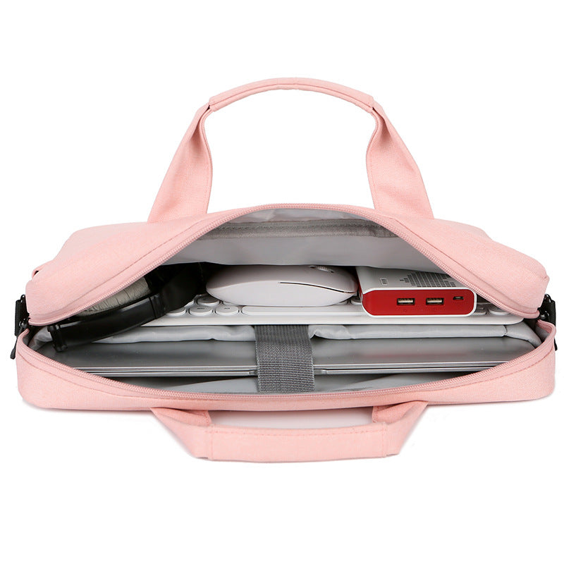 New laptop bag logo custom liner bag 15.6 inch ultra-thin shoulder oblique span notebook portable shoulder bag