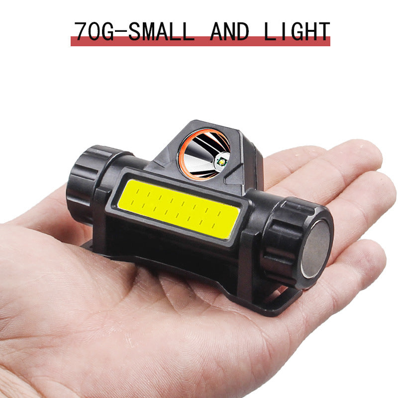 Cross-border induction USB charging headlight flashlight magnet camping light LED headlight outdoor, fishing light