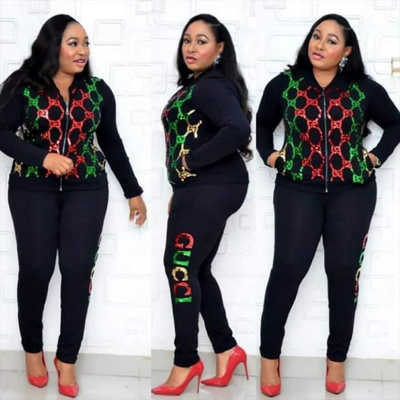Clearance sale: factory direct sequin long sleeve jacket & slim fit pencil pants set - sporty & stylish