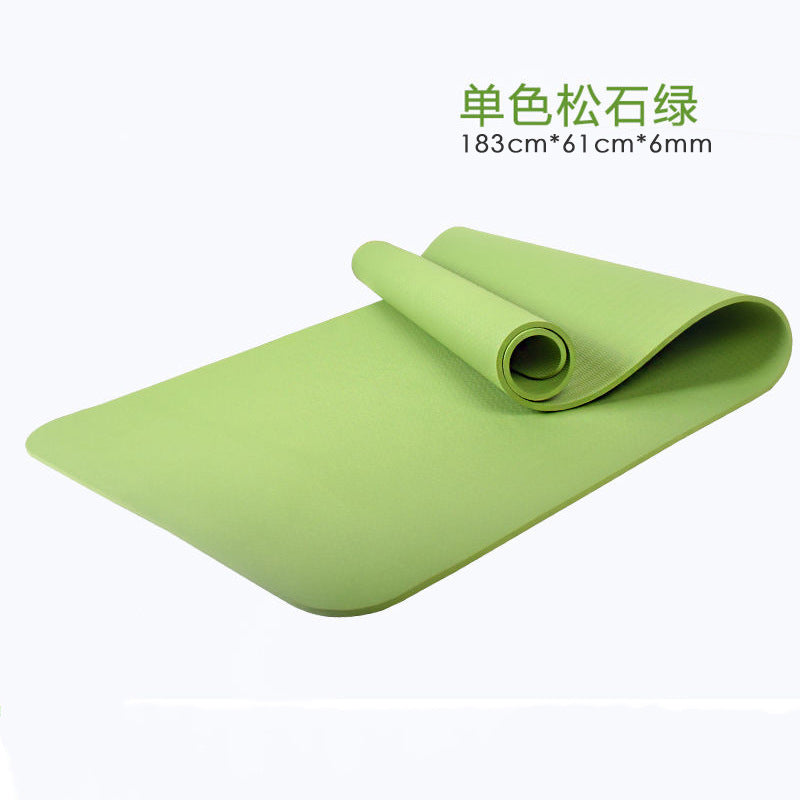Tpe yoga mat - amazon cross-border fitness, shock absorption, soundproofing, thickened, non-slip, silent yoga mat - minor imperfections - dance mat