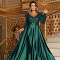 spring new arrivals: european and american style deep v sexy maxi dress - long train evening gown for banquets