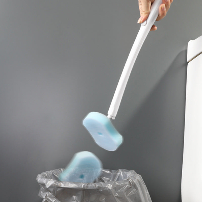 Wholesale disposable toilet brush - household toilet cleaning brush with long handle, no dead angles, wall-mounted cleaning tool