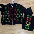 Clearance sale: factory direct sequin long sleeve jacket & slim fit pencil pants set - sporty & stylish