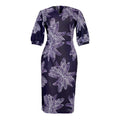African women's plus size half-open collar dress - leopard print bodycon pencil skirt - available on  &