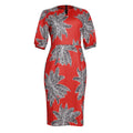 African women's plus size half-open collar dress - leopard print bodycon pencil skirt - available on  &