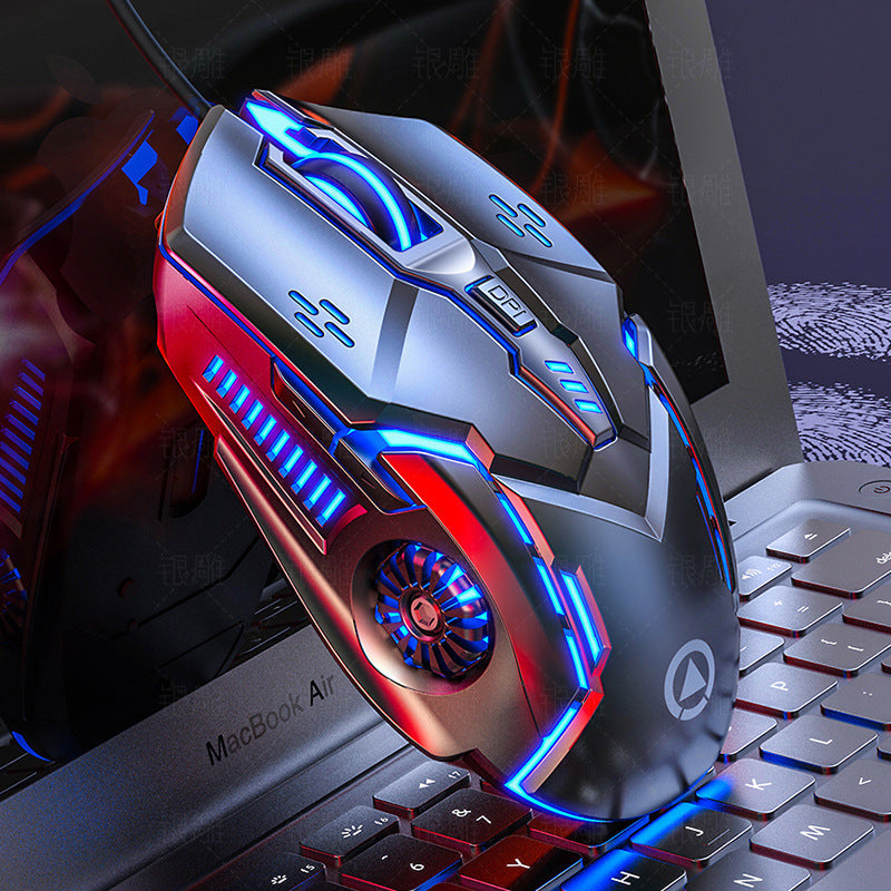 Silver sculpt g5 wired mouse - illuminated gaming, esports, mechanical, silent, computer accessories - cross-border private mold wholesale - amazon