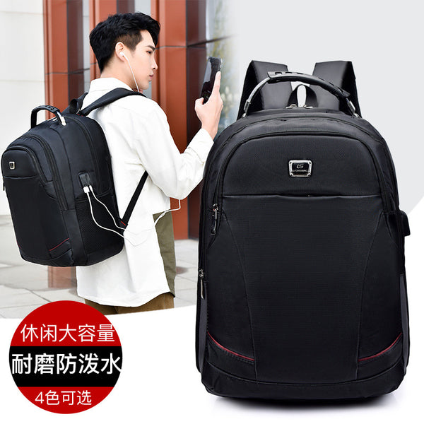 Men's business computer bag commuter USB charging large capacity backpack  outdoor backpack wholesale