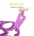 Factory direct silicone 7-hole egg ring - round, star, heart pancake mold - kitchen diy baking tool