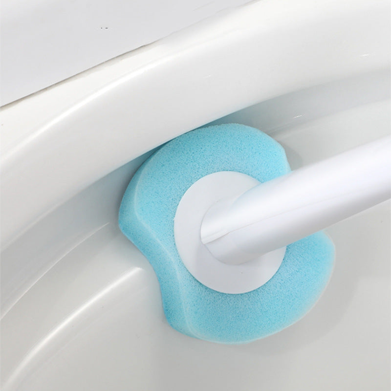 Wholesale disposable toilet brush - household toilet cleaning brush with long handle, no dead angles, wall-mounted cleaning tool
