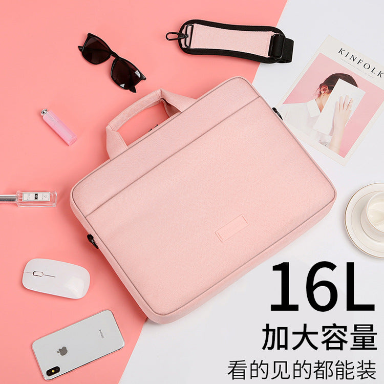 New laptop bag logo custom liner bag 15.6 inch ultra-thin shoulder oblique span notebook portable shoulder bag