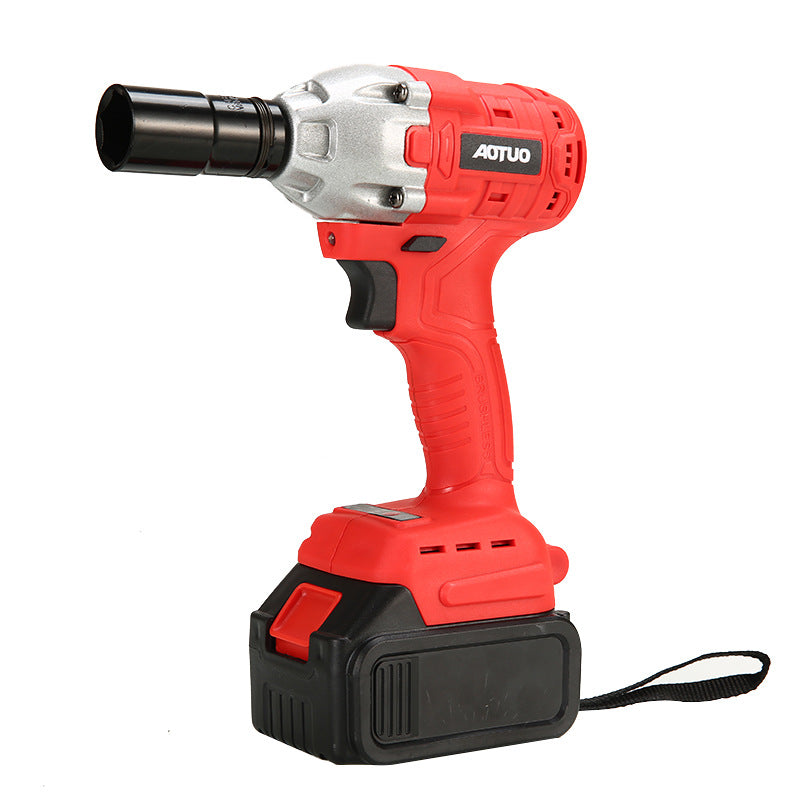 Rechargeable lithium battery wrench high torque car tire installation scaffolding wind cannon, impact electric wrench wholesale
