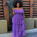 cross-border yellow chiffon one-shoulder backless bodycon beach vacation pleated maxi dress