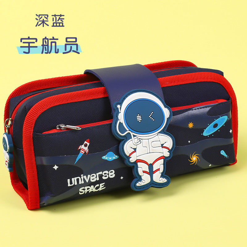 Cross-border large-capacity cartoon pencil case ins wind niche stationery box for girls, detachable pencil case for primary school students,
