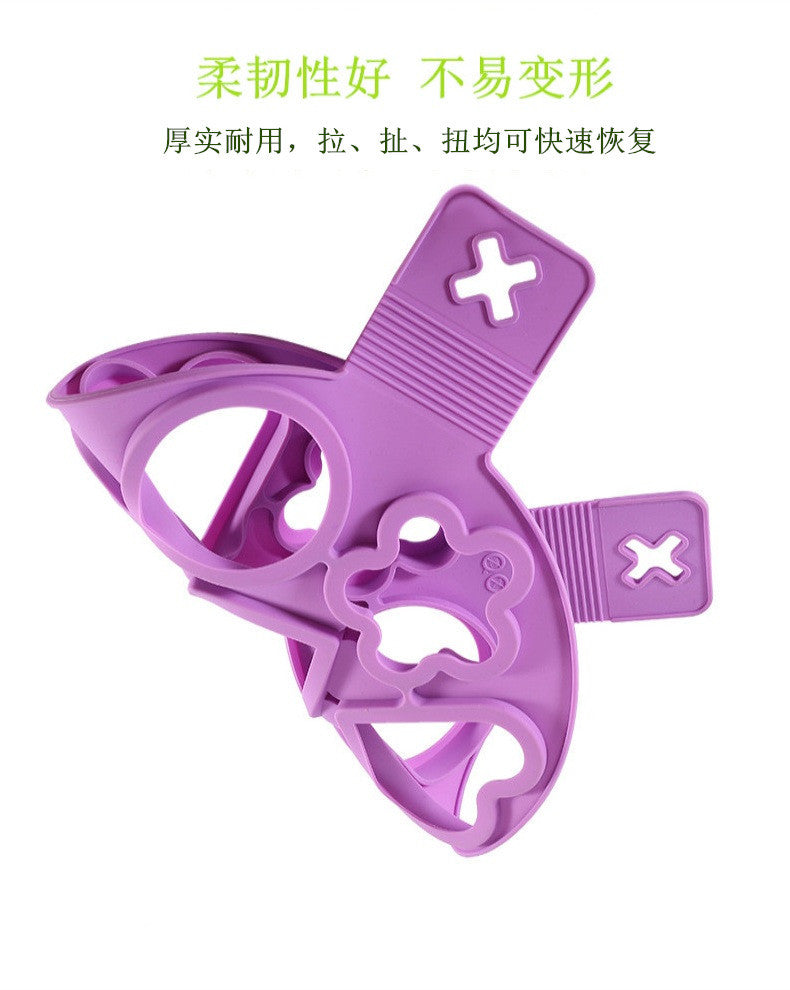 Factory direct silicone 7-hole egg ring - round, star, heart pancake mold - kitchen diy baking tool