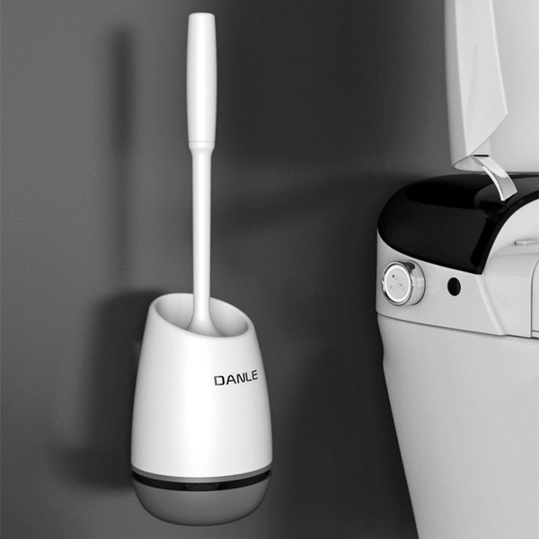 Silicone toilet brush No dead ends Wall-mounted home creative bathroom Toilet long handle Toilet cleaning brush set