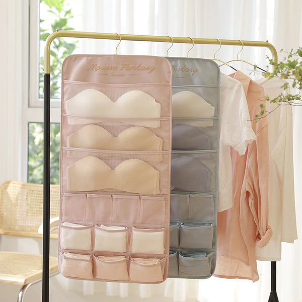 Underwear storage hanging bag Wall hanging underwear bra socks Room storage bag Hanging wardrobe artifact