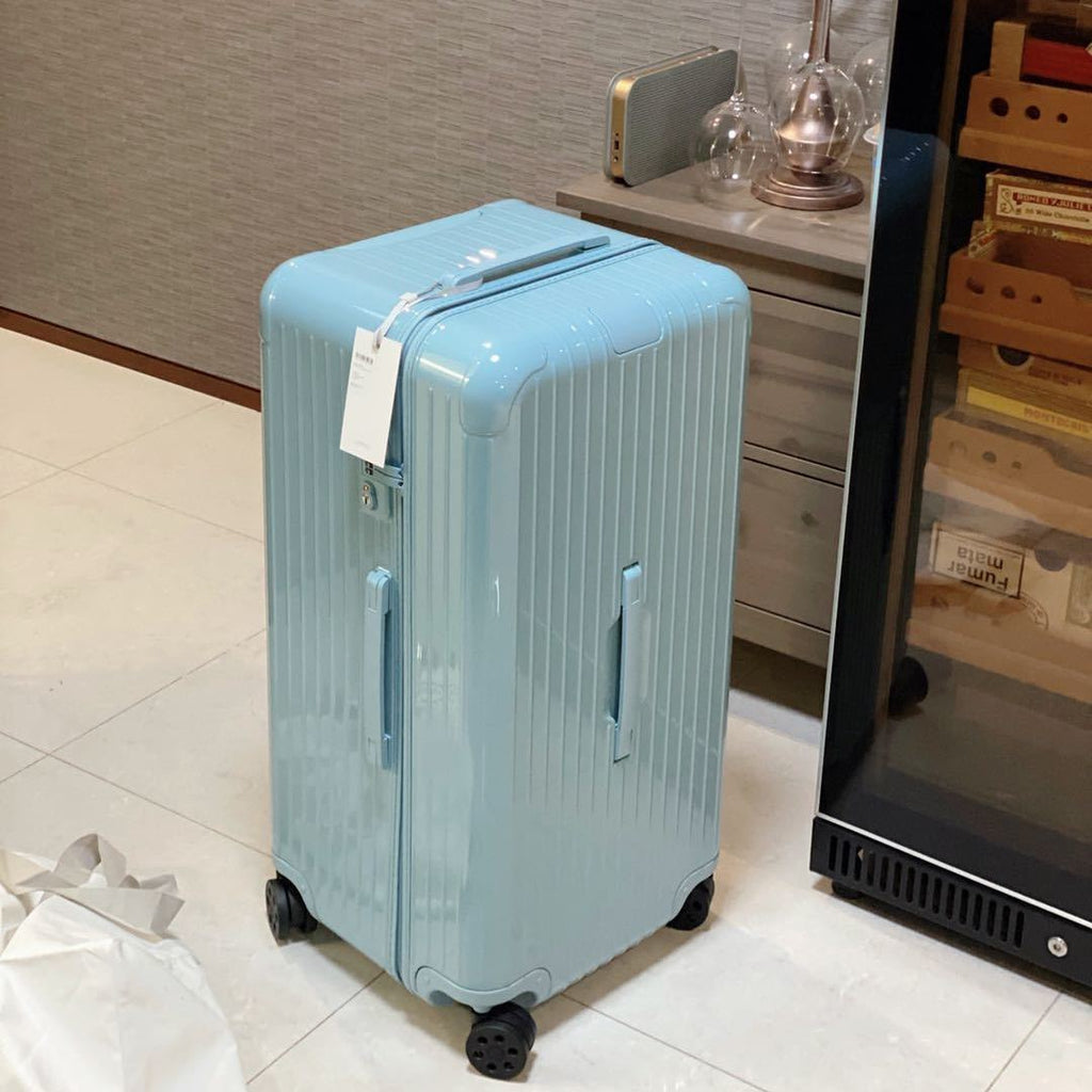 Large capacity suitcase Men's and women's trolley case Universal wheel Internet celebrity zipper password suitcase Thickened leather case 32 inches