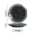 Japanese retro kiln transformation suit special-shaped ceramic plate tableware bowl and plate combination one-person food suit tableware wholesale