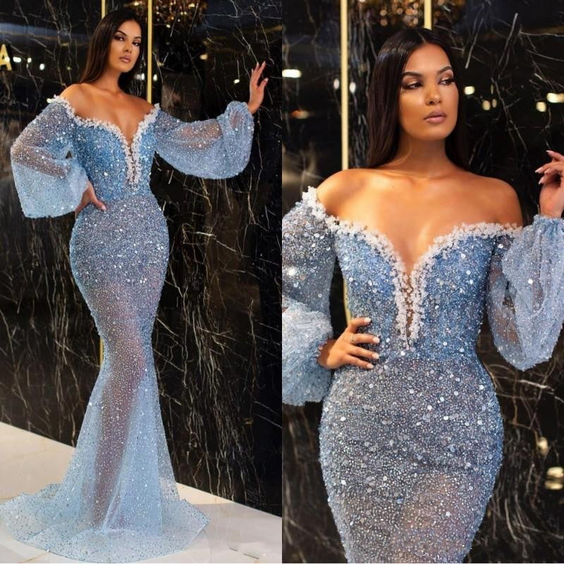 spring/autumn new arrivals: european and american style elegant long-sleeved midi/a-line knee-length dress - casual dress/gown