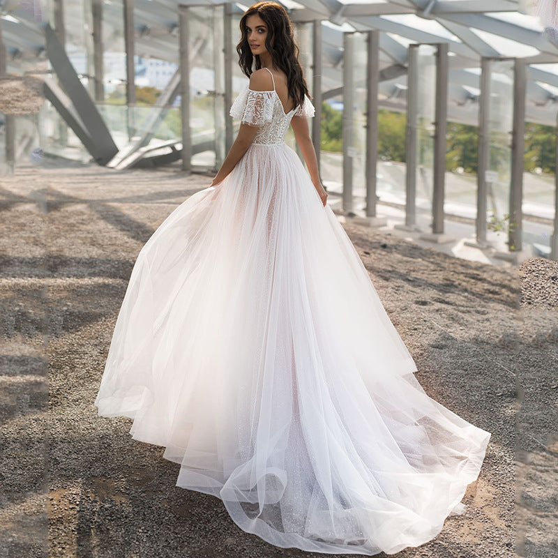 spring new arrivals: plus size european and american wedding gowns, slimming floor-length lace dresses for curvy figures