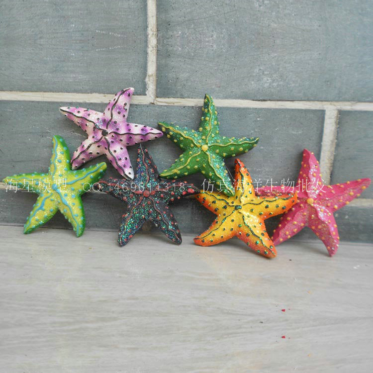 Simulation 7cm small starfish model Mediterranean starfish pentagram children's room star decoration ornament