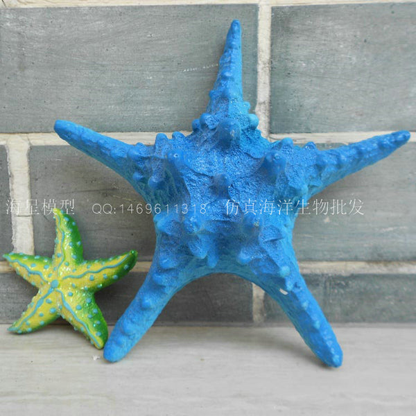 Simulation 18cm large blue starfish creative decoration starfish wall hanging window home aquarium ornament