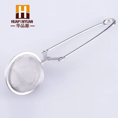 Handle steel wire mesh spherical tea bag stainless steel tea leak tea filter tea ball tea bag tea set soup residue partition