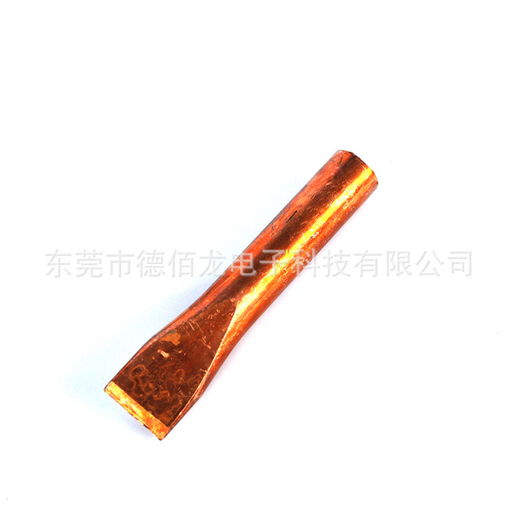 500W high-power copper head soldering iron nozzle, straight and flat copper head soldering iron head, special for gun type electric soldering iron
