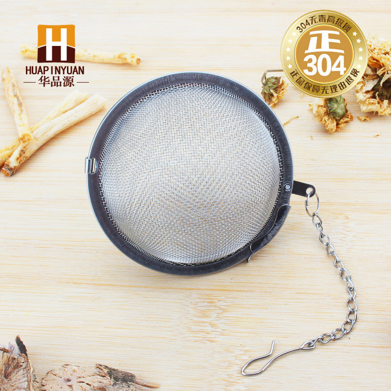 304 stainless steel tea ball, tea leak filter, stainless steel braised ball