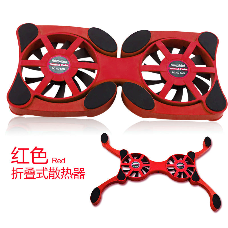 Supply portable foldable radiator laptop fan cooling pad octopus radiator manufacturer wholesale