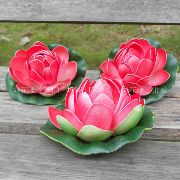Simulation Floating Water Lily Fake Lotus Leaf Model Fish Tank Pool Landscape Decoration Buddha Ornament Dance Props