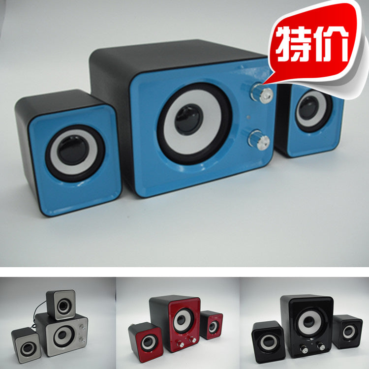 Ft202 laptop desktop computer small speaker 2.1 multimedia mini speaker mobile phone subwoofer speaker