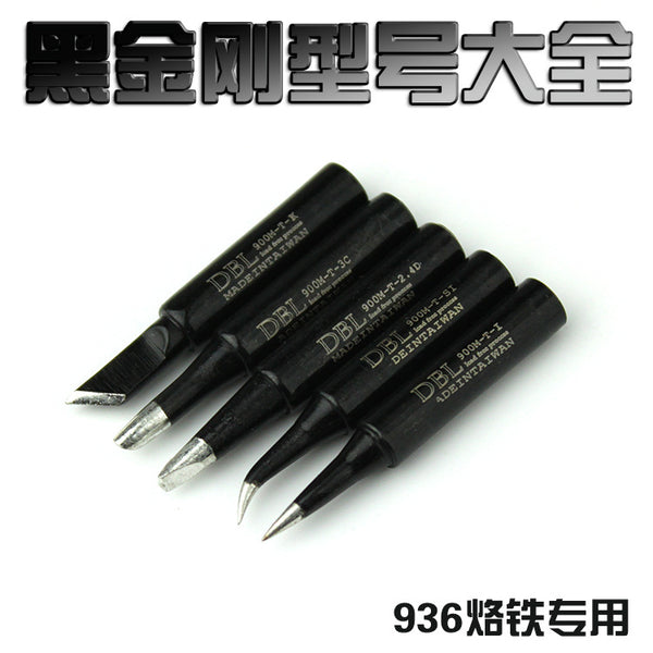DBL knife edge tip, Taiwan black diamond soldering iron head 936 lead-free soldering nozzle chrome iron head constant temperature soldering iron head