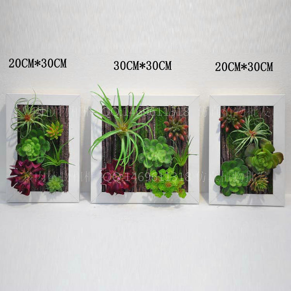 Simulation succulent plant three-dimensional wall decoration wall decoration high imitation flower and plant wall hanging parts home wall decoration