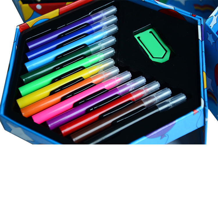 Crayon brush set wholesale, oil painting stick color pencil art tool gift box, children's painting set wholesale