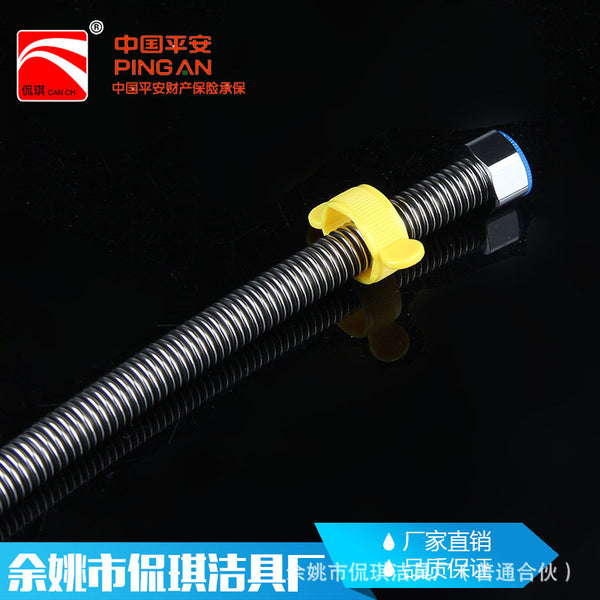 Kanqi supply 4 pipes 201 stainless steel encryption pipe bellows, high temperature explosion-proof water inlet hose water heater pipe