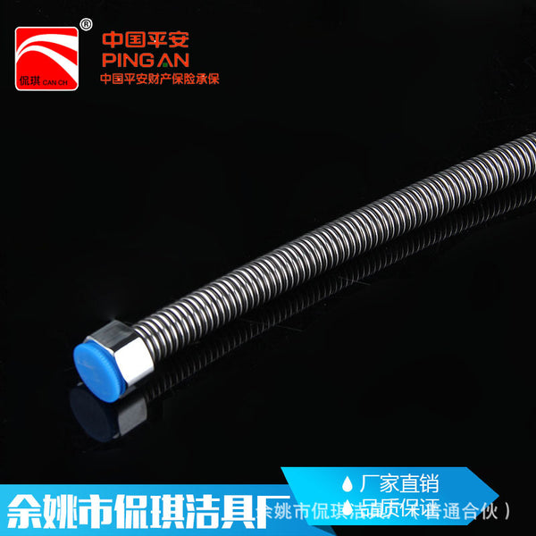 Kanqi supply 4 pipes 201 stainless steel encryption pipe bellows, high temperature explosion-proof water inlet hose water heater pipe
