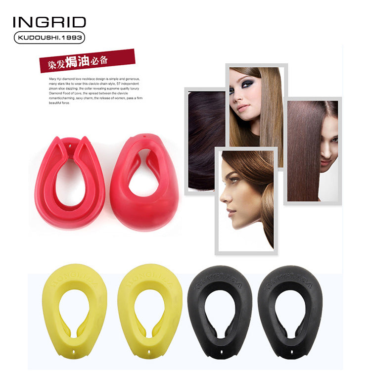 Color Hole Earmuffs Hair Salon Professional Hair Products Silicone Hair Dyeing Earmuffs High Temperature Baked Oil Earmuffs