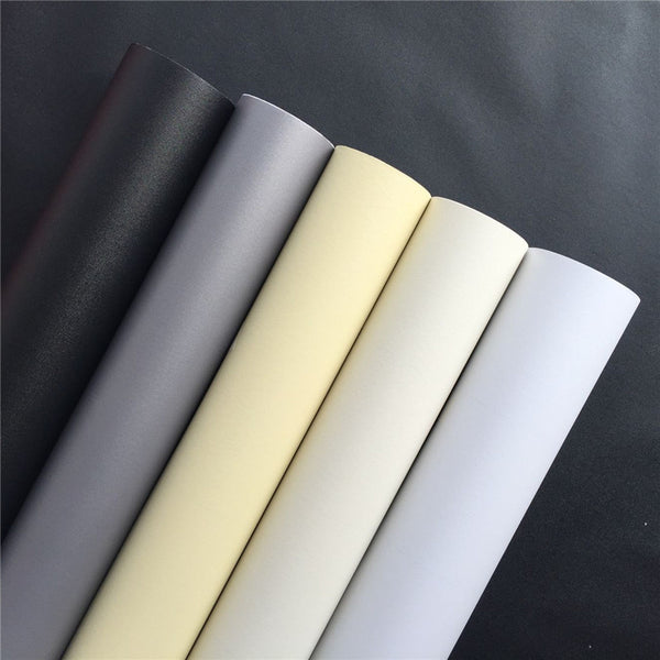 Wide and increase self-adhesive wallpaper Solid color Plain color Door cabinet Furniture renovation sticker, bedroom living room background wall, waterproof