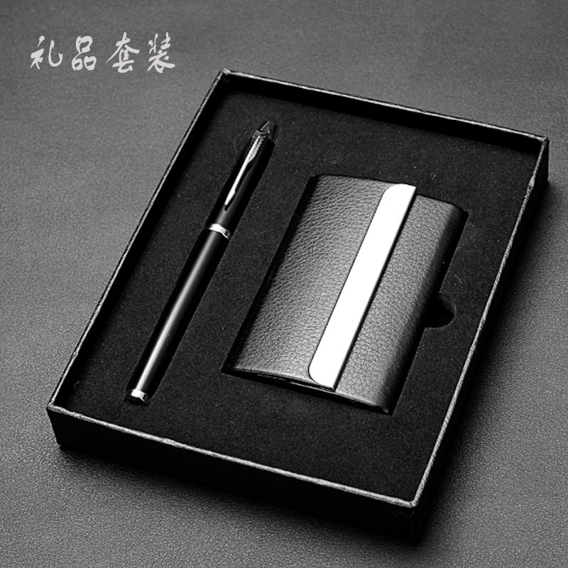 Business Creative Gift Box Signature Pen Business Card Box Keychain Gift Set Corporate Gift LOGO