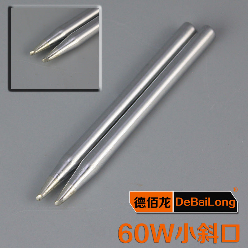 60W small oblique soldering iron head, straight oblique 2mm soldering iron nozzle high quality welding head
