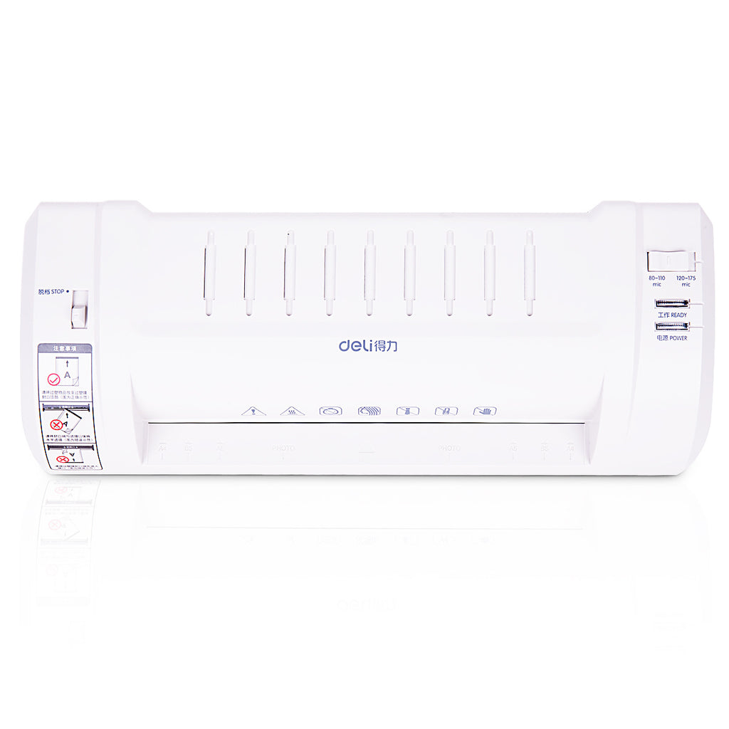Deli plastic sealing machine 3893 A4 plastic machine, glue machine, photo, photo sealing machine, sealing machine