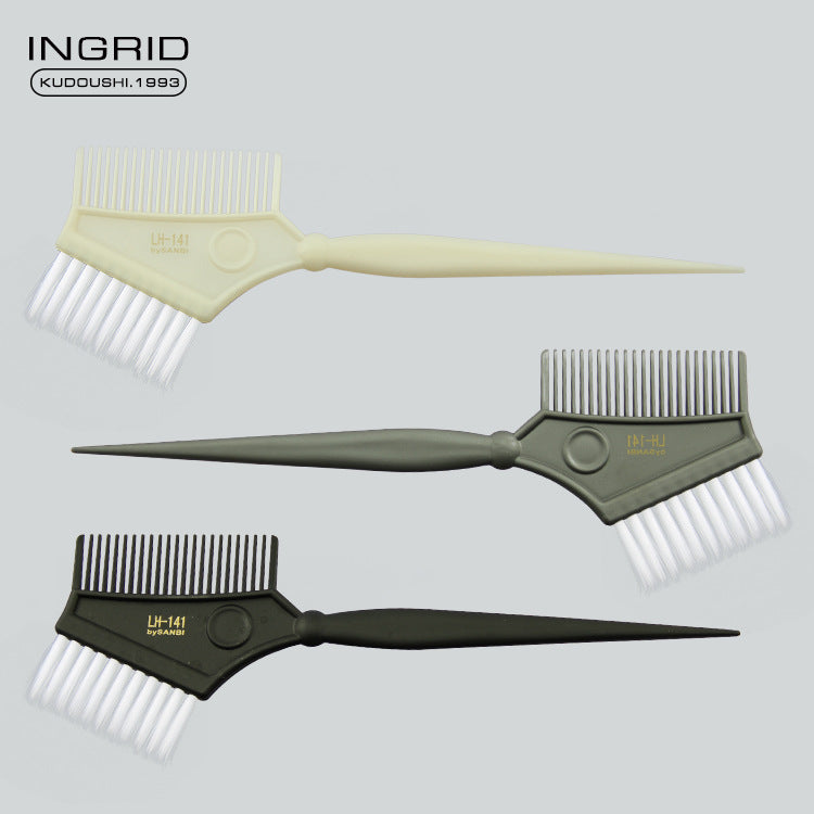 Ingrid Hair Coloring Comb Barber Shop Professional Baked Oil Brush Tip Tail Comb Partition Highlighting Hair Tool Hair Coloring Brush